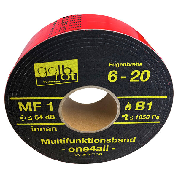 gelbrot Multifunktionsband one4all anthrazit 8 m Rolle für Fugenbreite 6-20 mm 1050Pa MF1